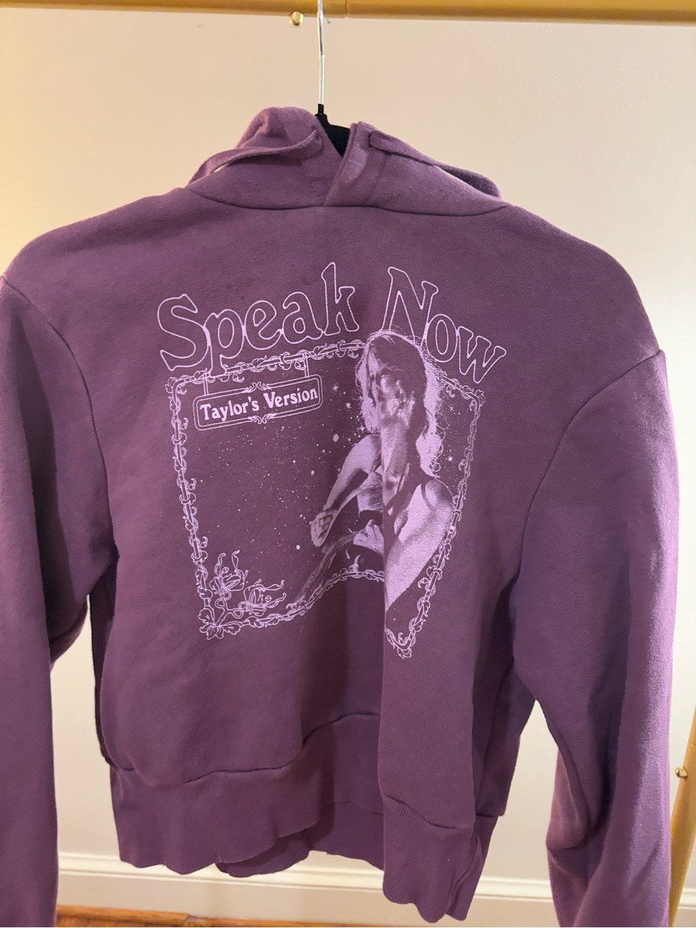 Taylor Purple 'Speak Now' Graphic Pullover Hoodie